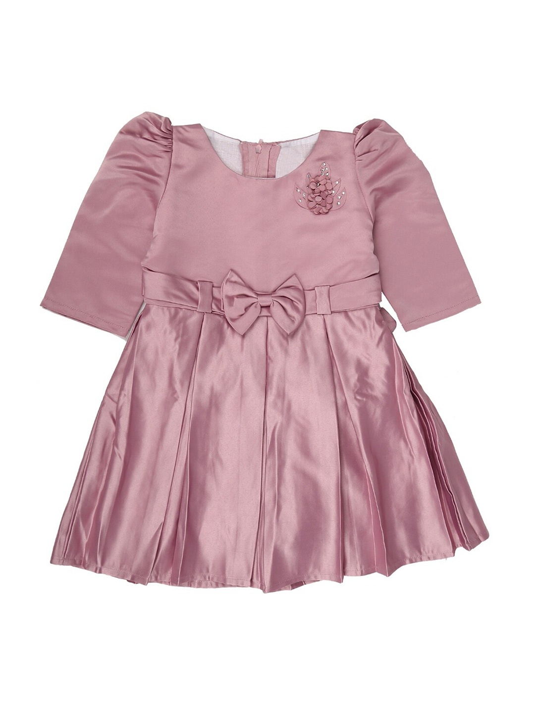 

V-Mart Girls Purple Georgette Fit & Flare Dress