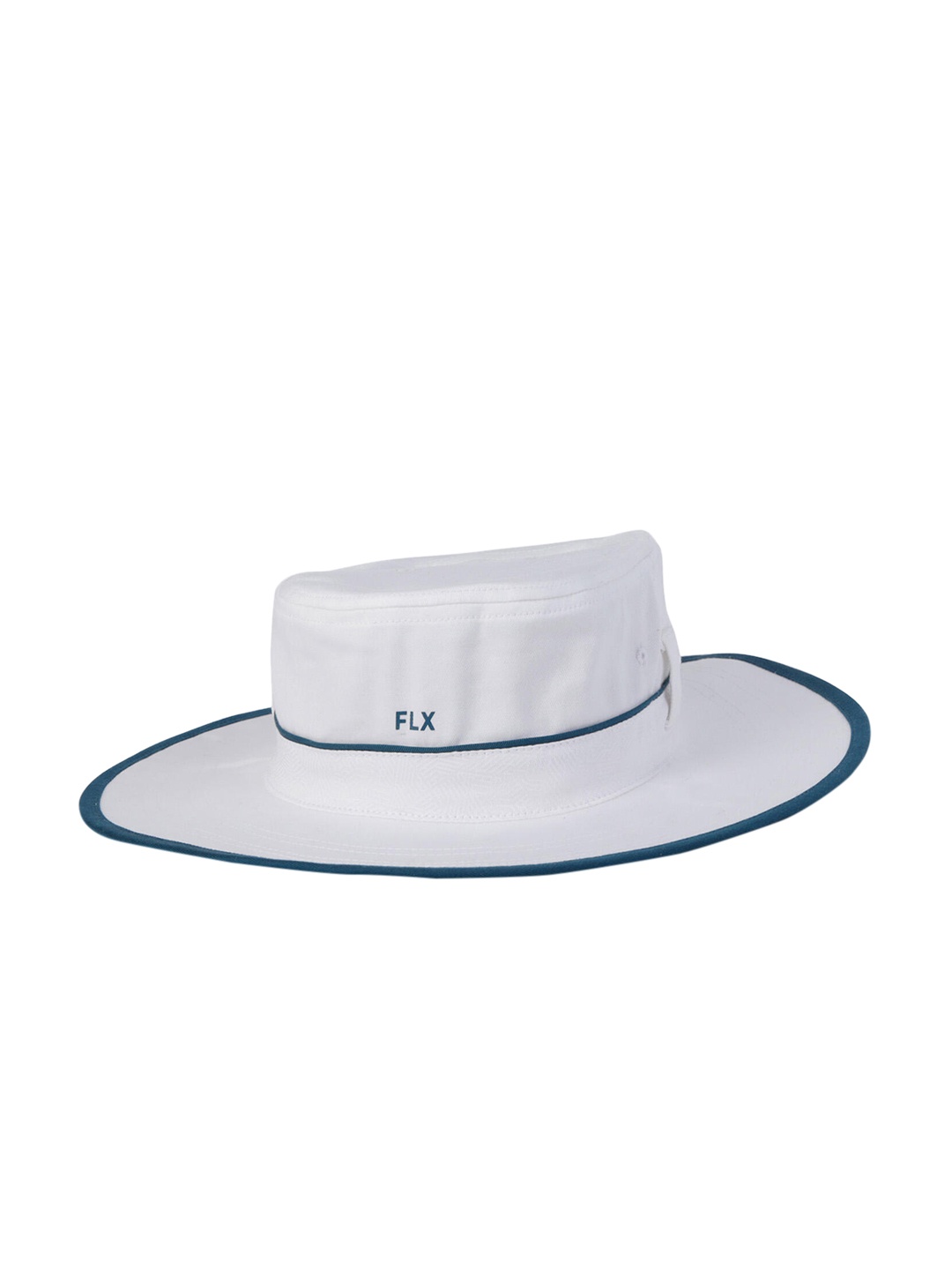 

FLX By Decathlon Men White Solid UV Protection Cricket Hat