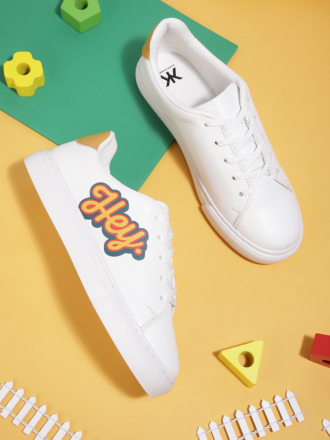 

Kook N Keech Women Printed Sneakers, White