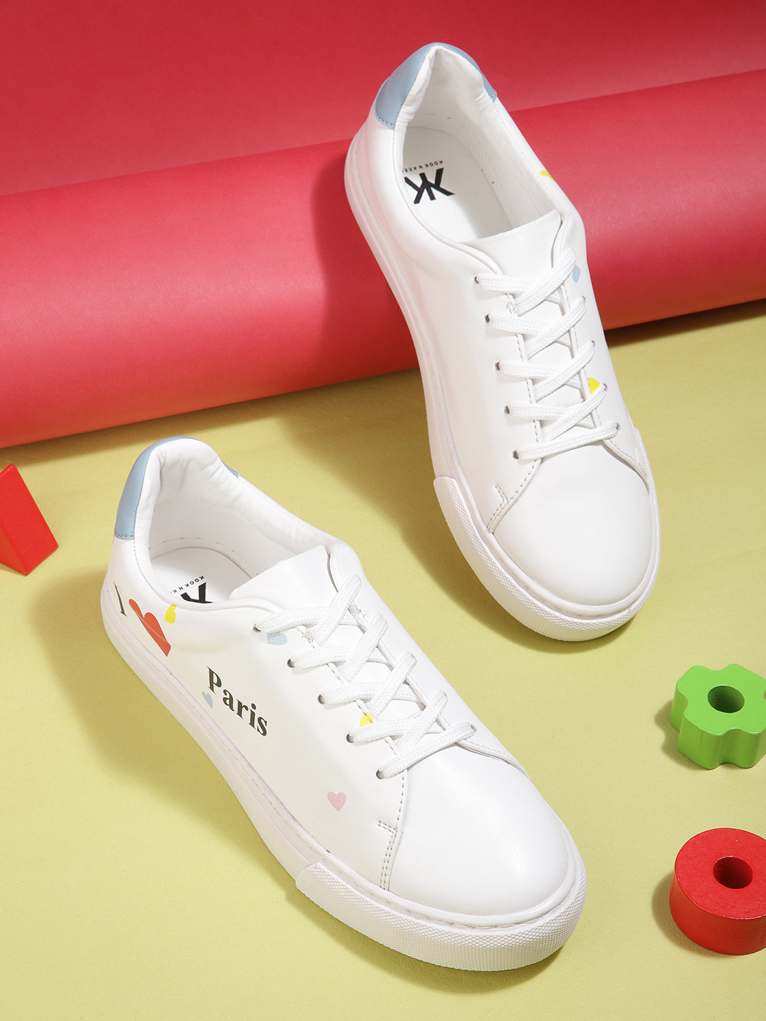 

Kook N Keech Women Printed Sneakers, White