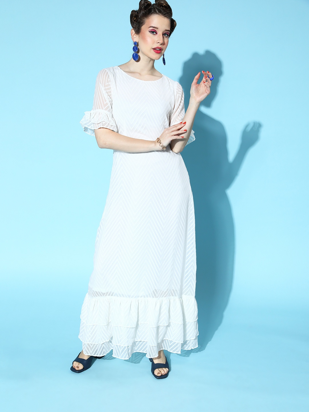

Athena White Self-Design Sundress