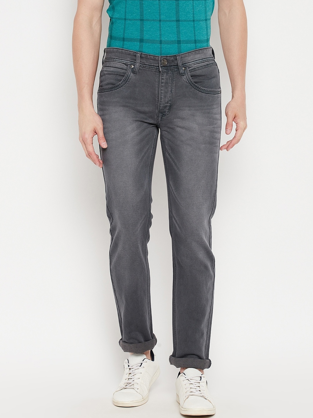 

Duke Men Grey Slim Fit Light Fade Stretchable Jeans