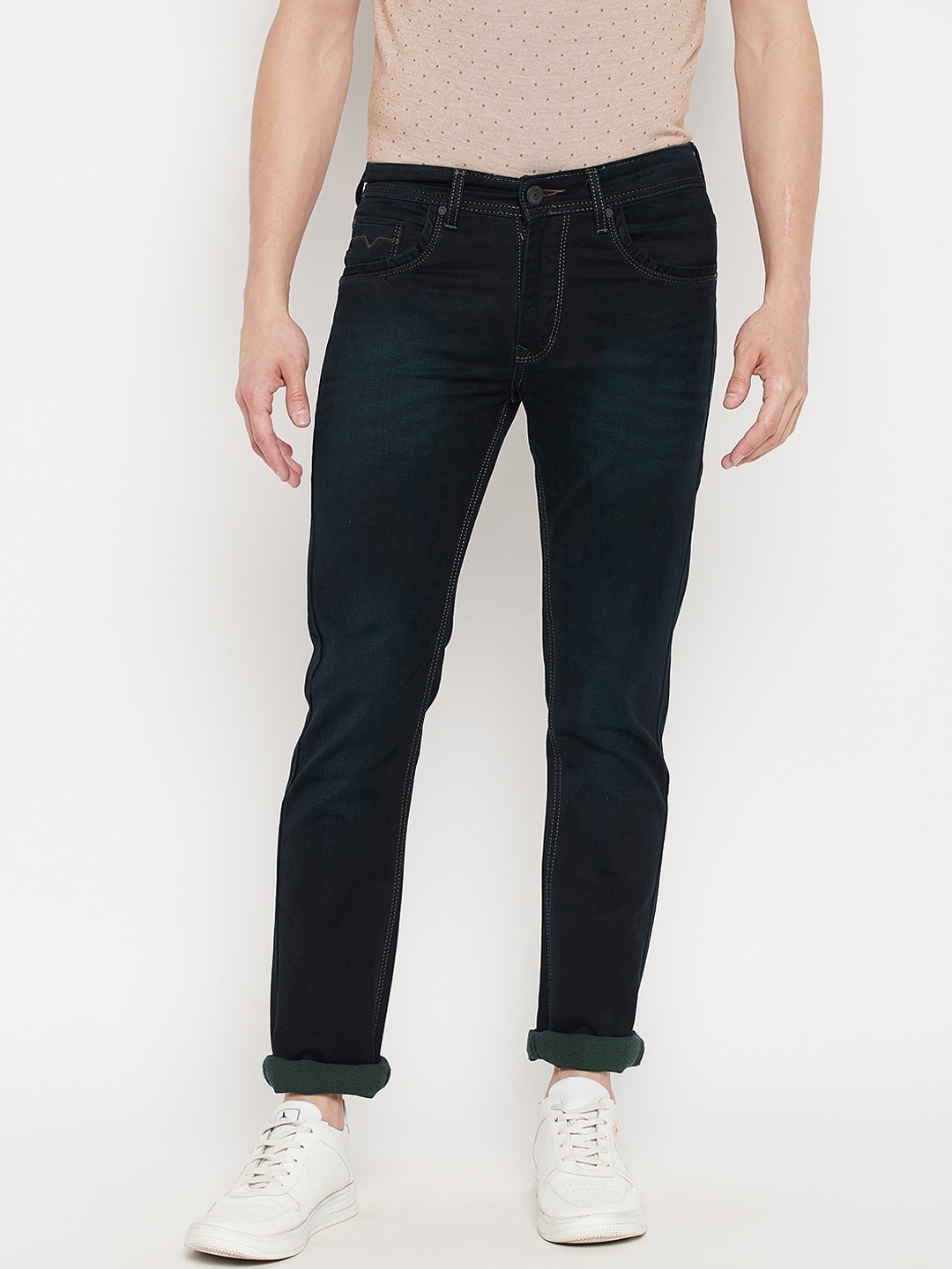

Duke Men Tint Green Slim Fit Stretchable Jeans