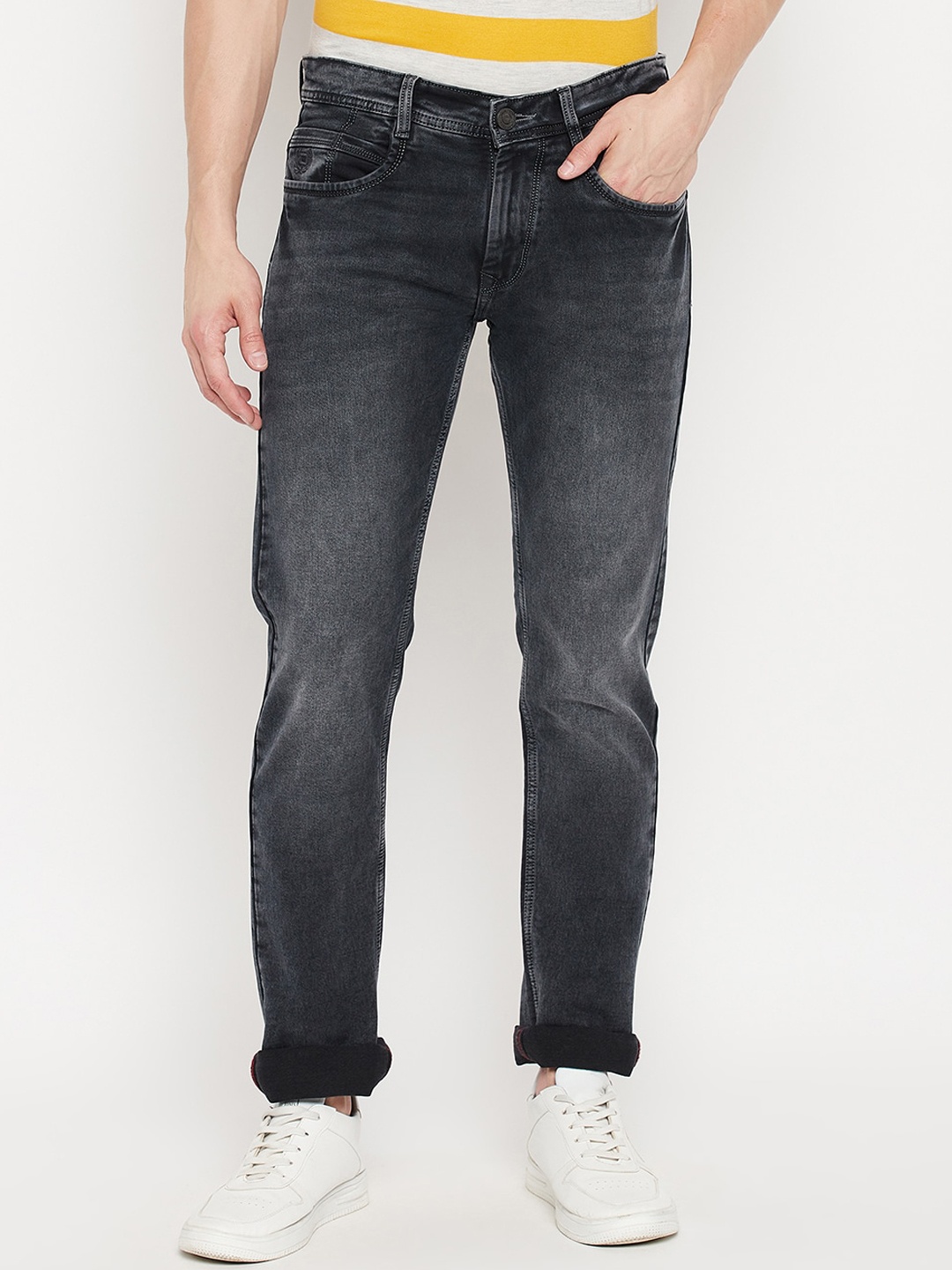 

Duke Men Grey Slim Fit Light Fade Stretchable Jeans