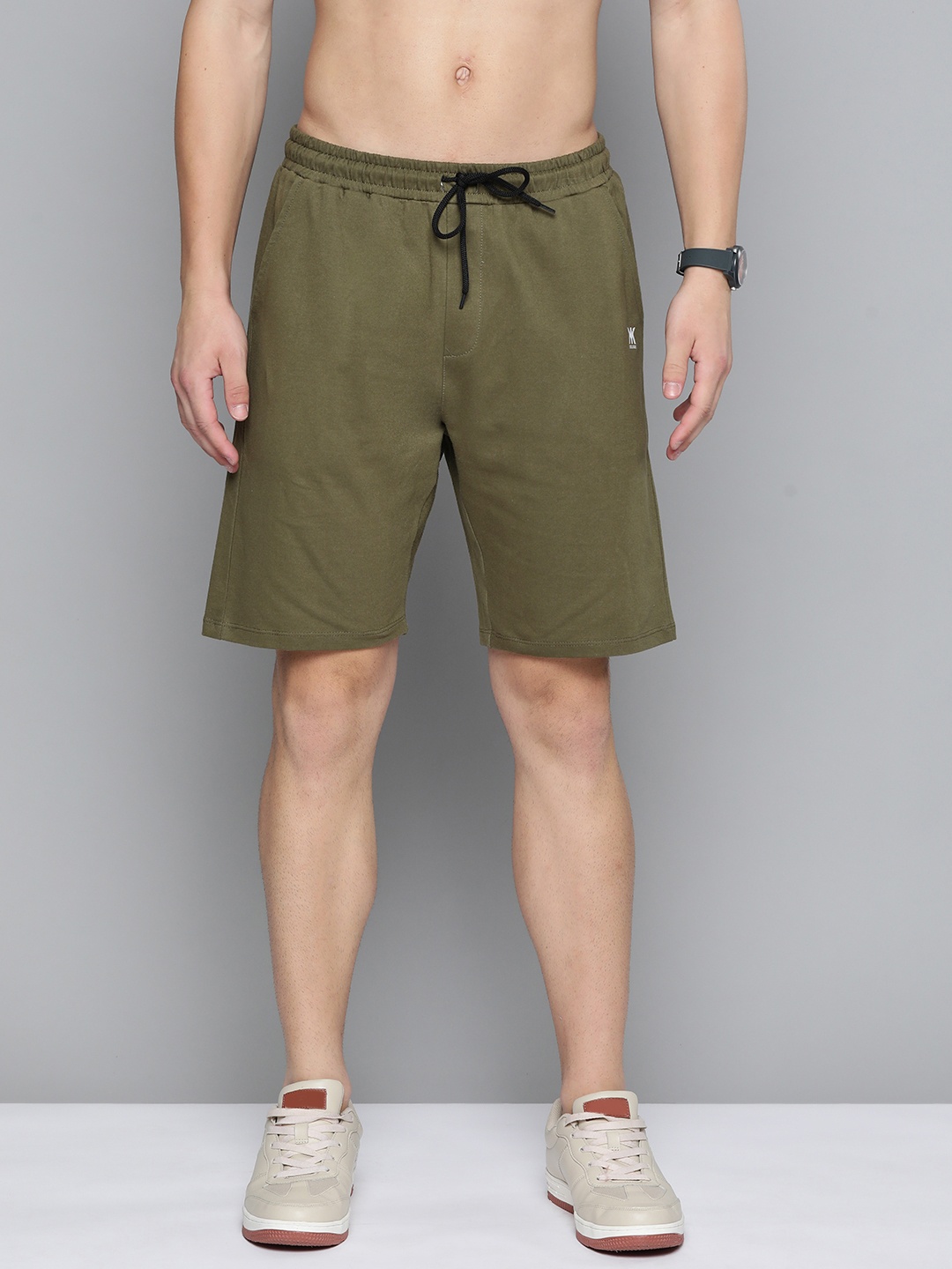 

Kook N Keech Men Olive Green Slim Fit Outdoor Shorts