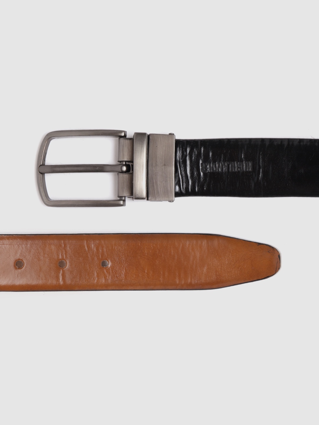 

HIGHLANDER Men Brown & Black Reversible Belt