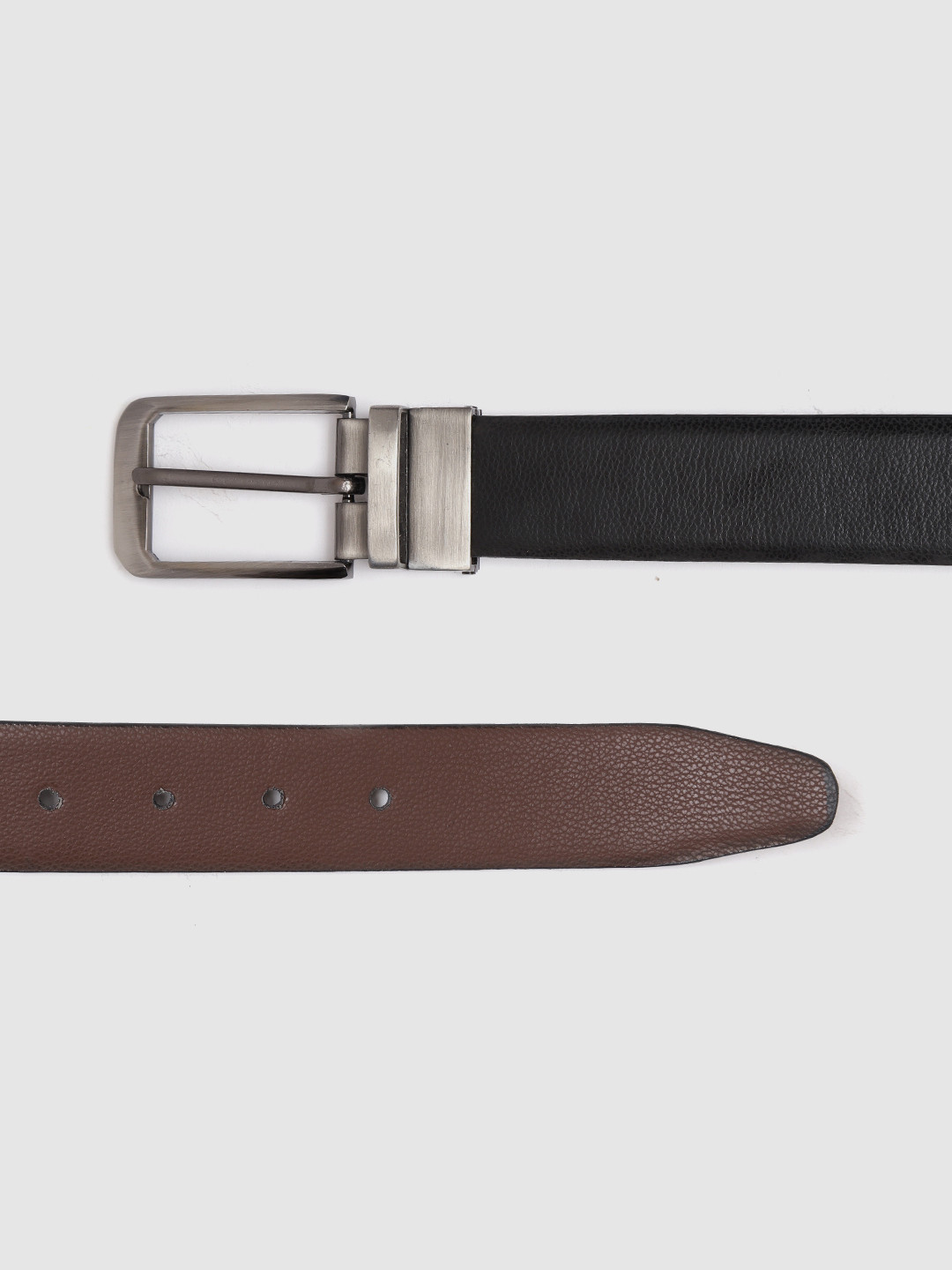 

HIGHLANDER Men Black & Coffee Brown Reversible Formal Belt