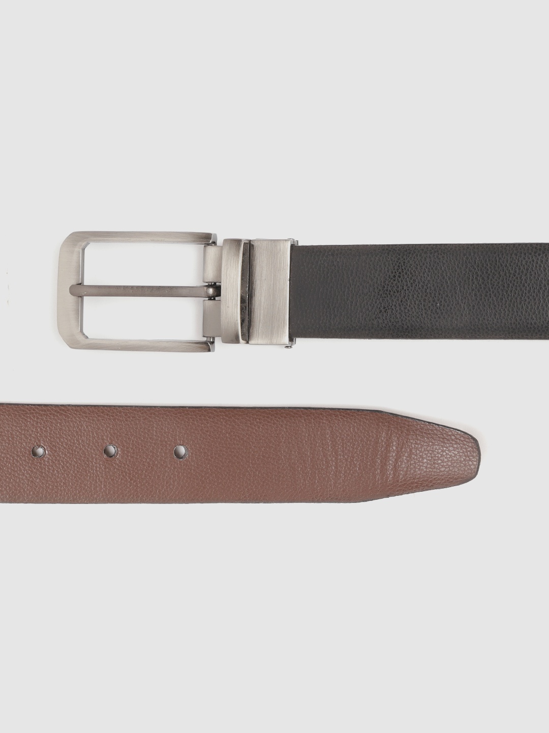 

HIGHLANDER Men Black & Coffee Brown Reversible Formal Belt