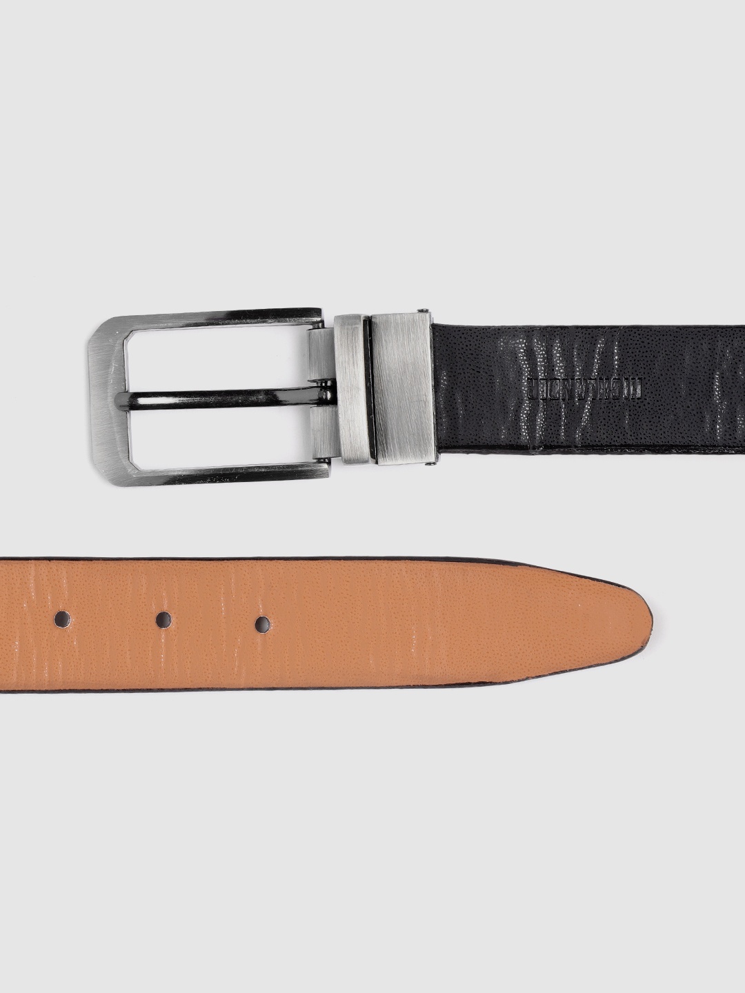 

HIGHLANDER Men Black & Brown Solid Belt