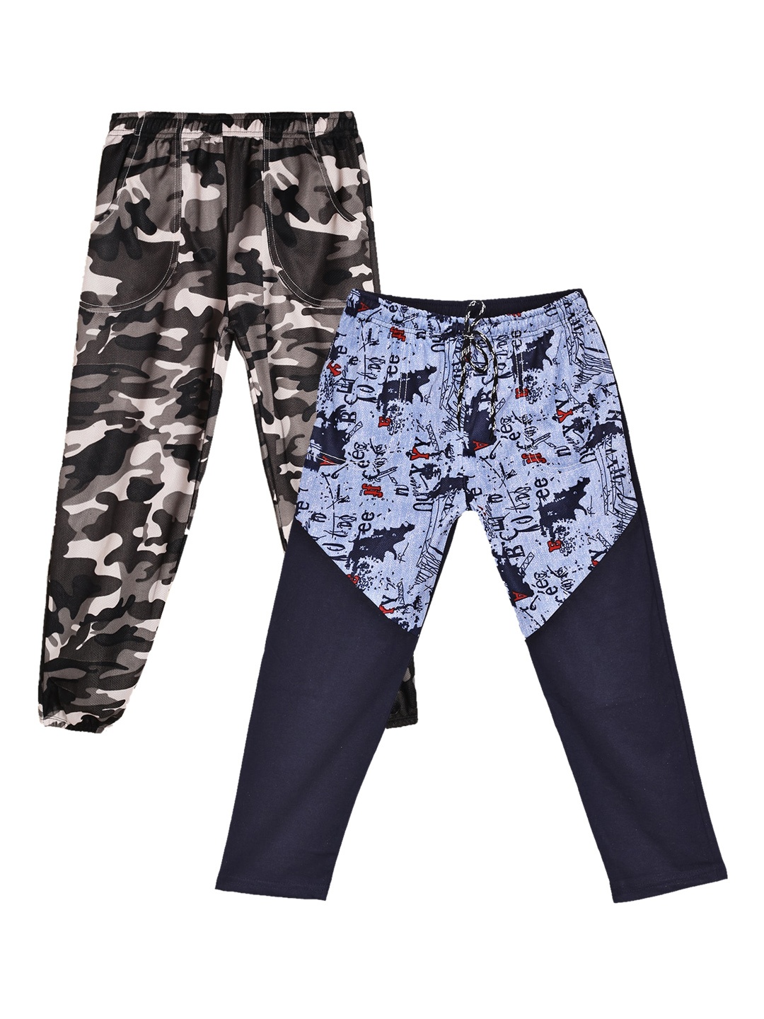 

Fashionable Boys Pack Of 2 Multi-Coloured Printed Trackpants