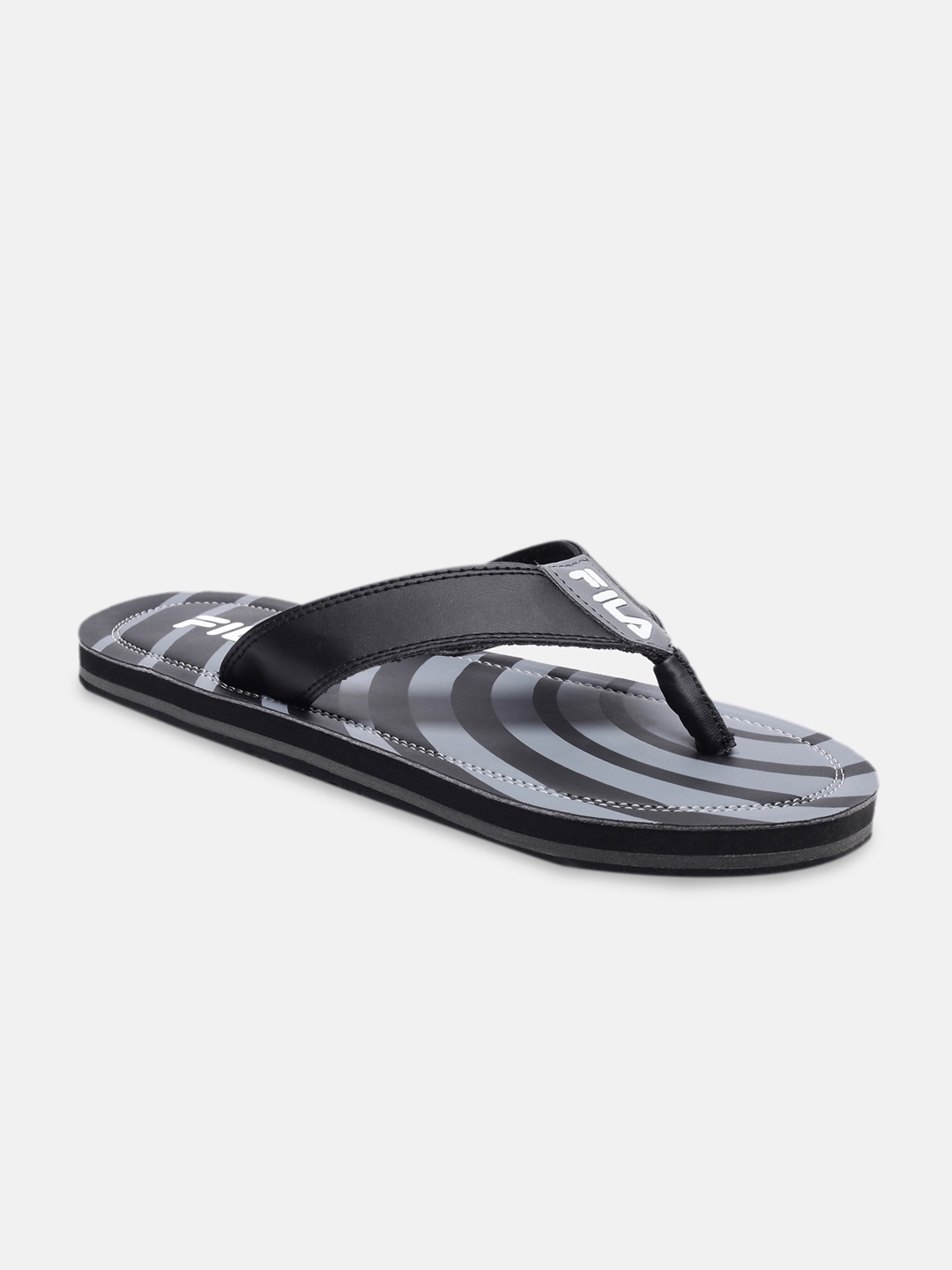 

FILA Men Black & Grey Printed Thong Flip-Flops