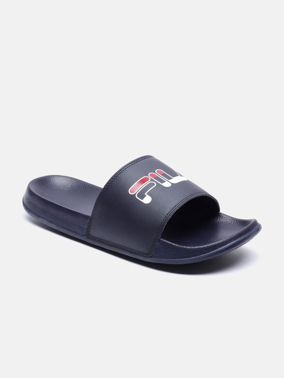 

FILA Men Blue & Red Printed Sliders