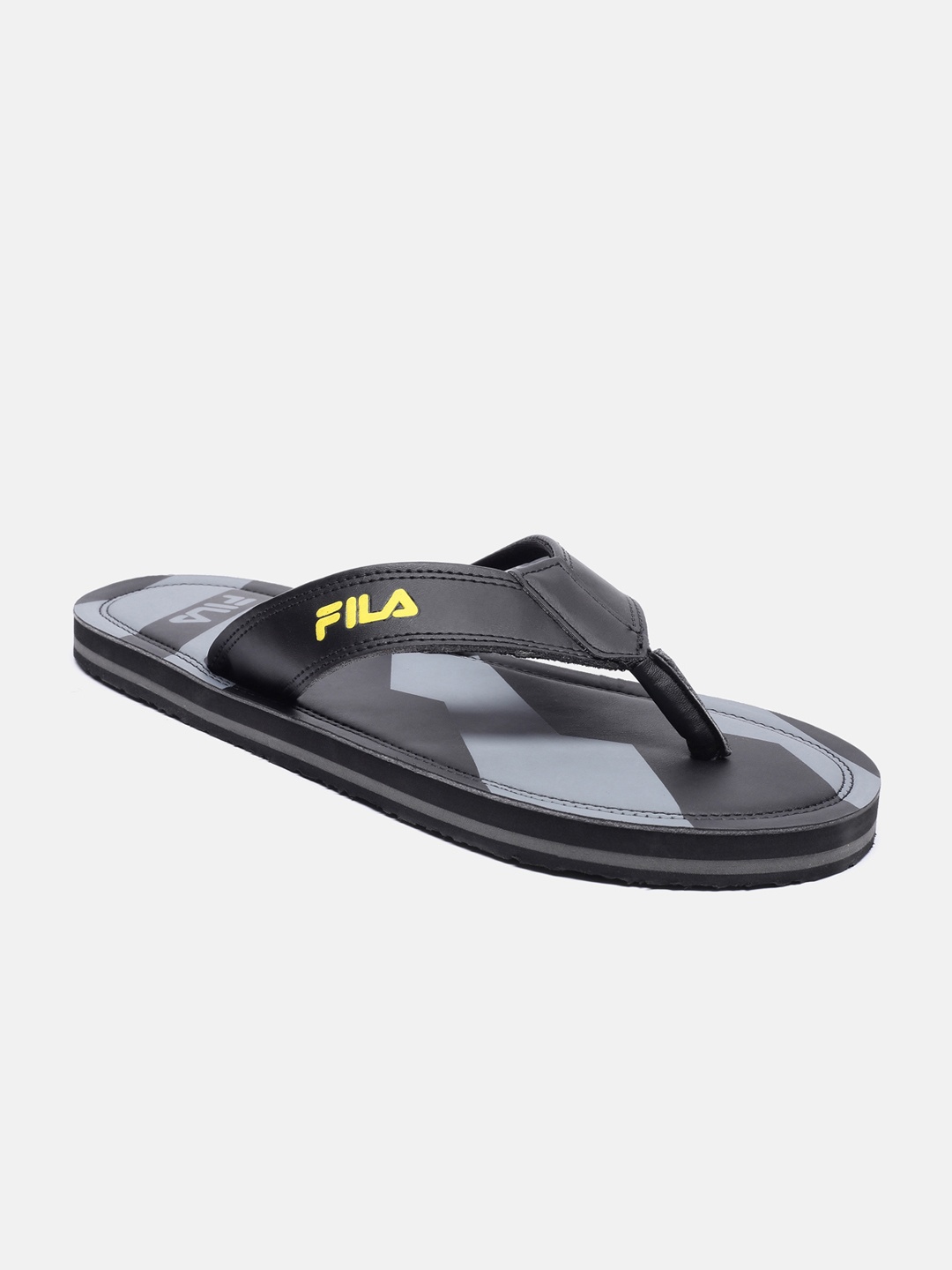 

FILA Men Black Printed Thong Flip-Flops