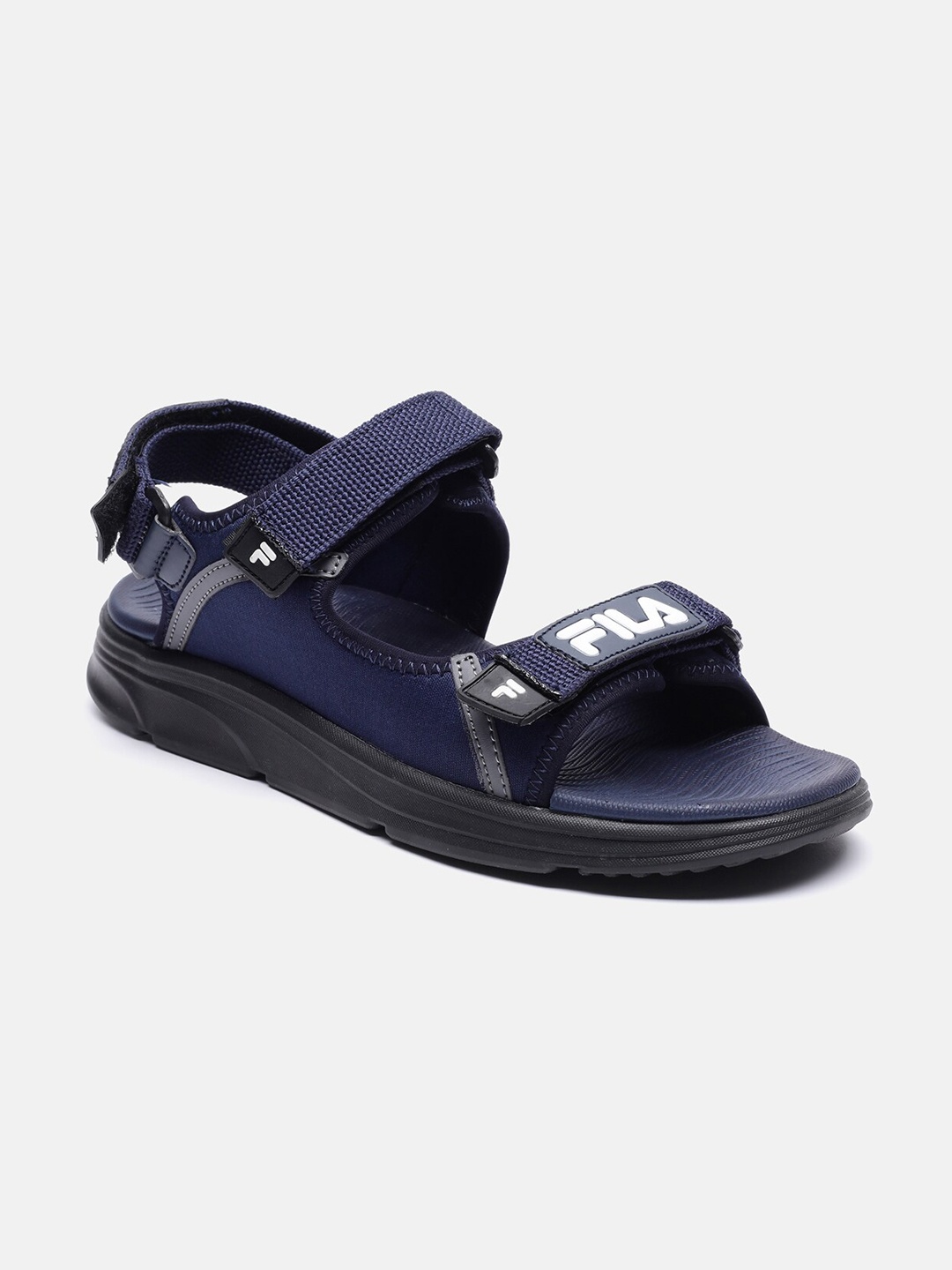

FILA Men Navy Blue Solid Sports Sandals