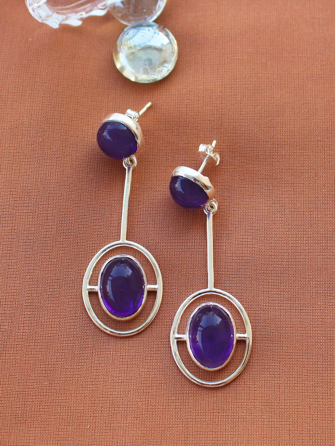 

ERILINE JEWELRY Silver-Plated Contemporary Drop Earrings