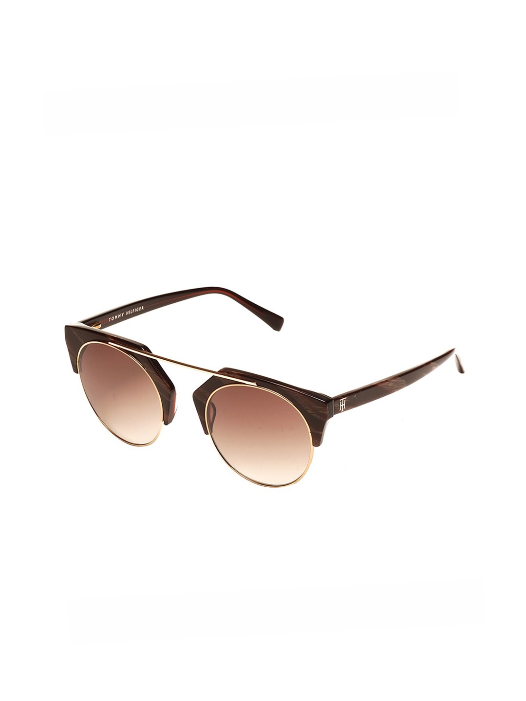 

Tommy Hilfiger Women Brown Lens Round Sunglasses with UV Protected Lens