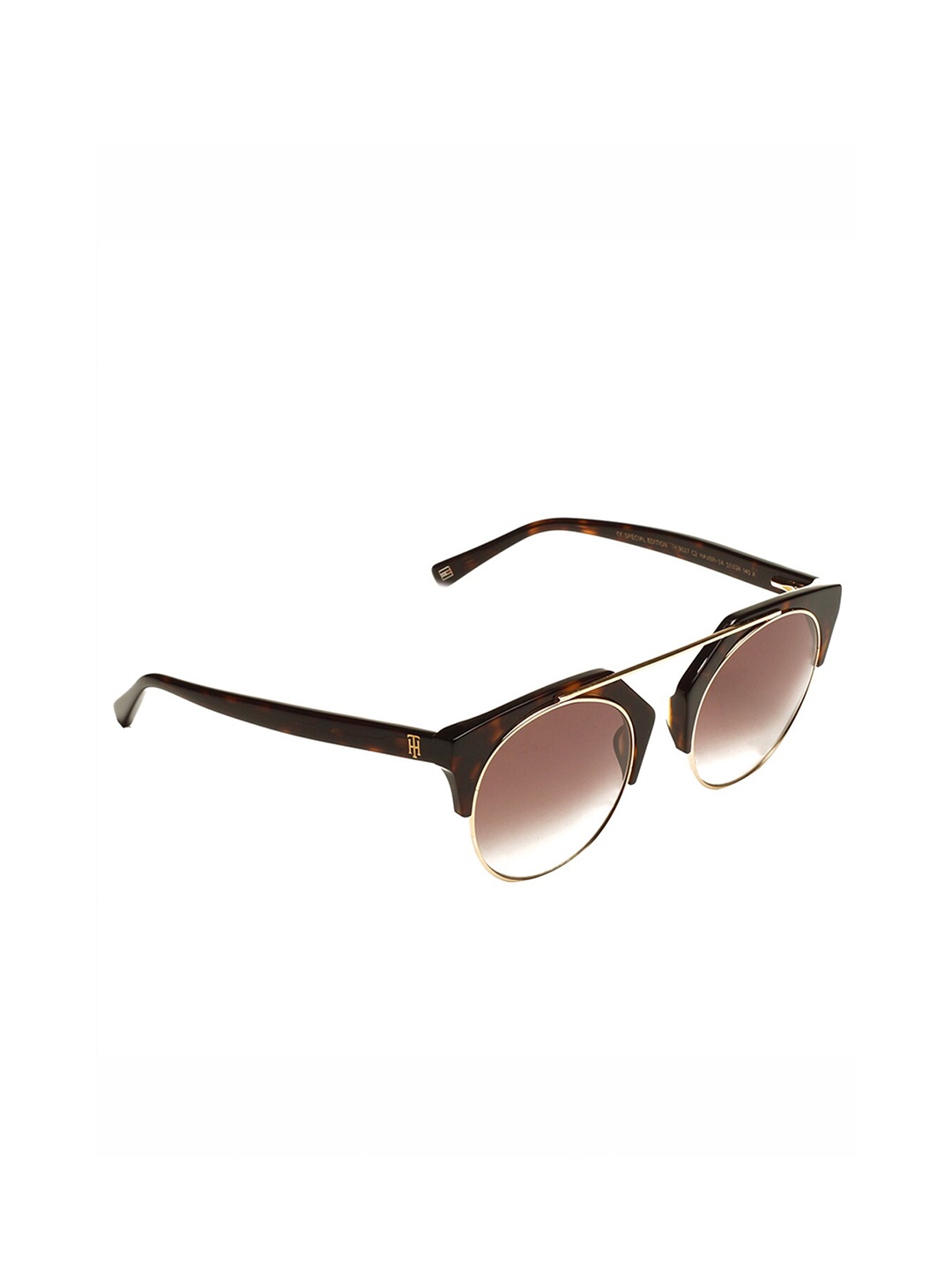 

Tommy Hilfiger Women Brown Lens & Brown Round Sunglasses with UV Protected Lens