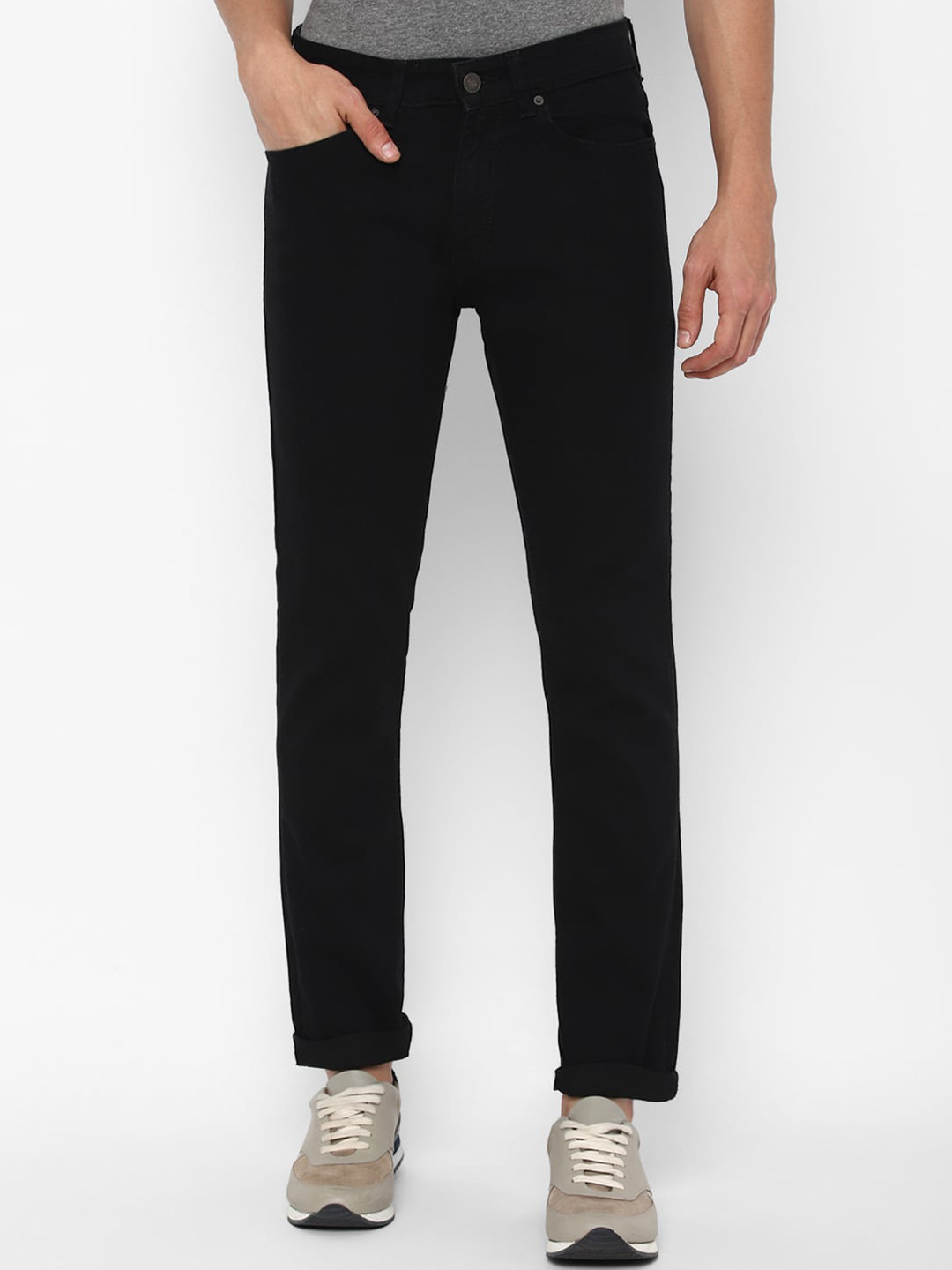 

FOREVER 21 Men Black Regular Fit Jeans