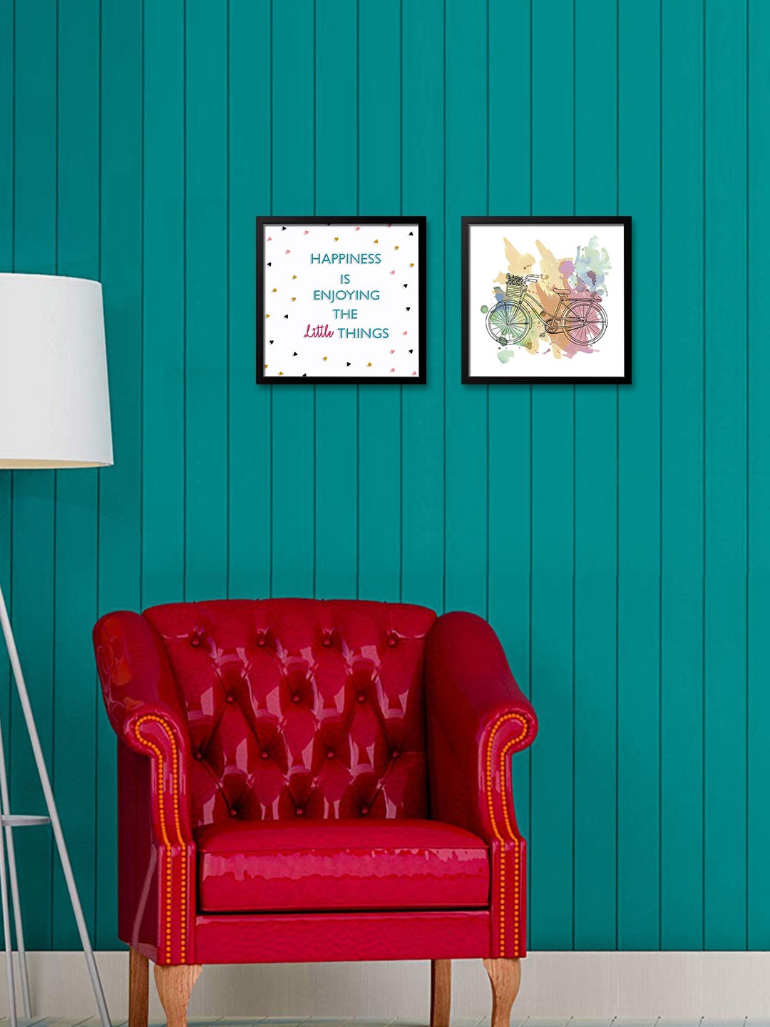 

WALLMANTRA Set Of 2 White Wall Paintings