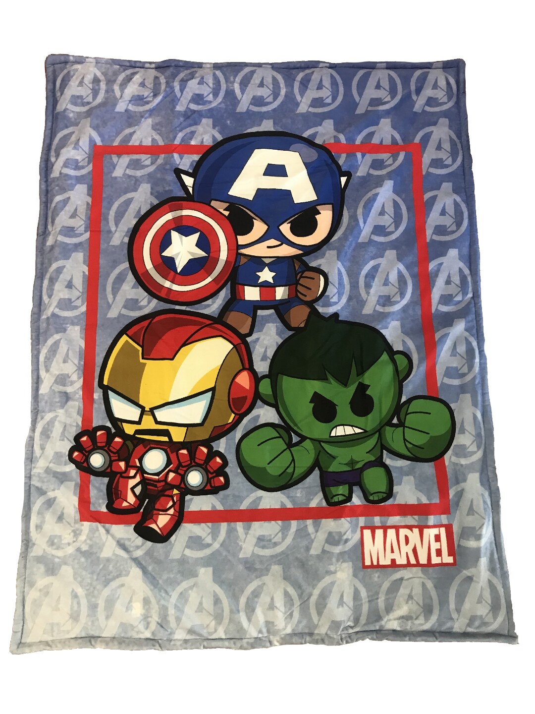 

Marvel Blue & Red Marvel Printed AC Room 210 GSM Single Bed Quilt