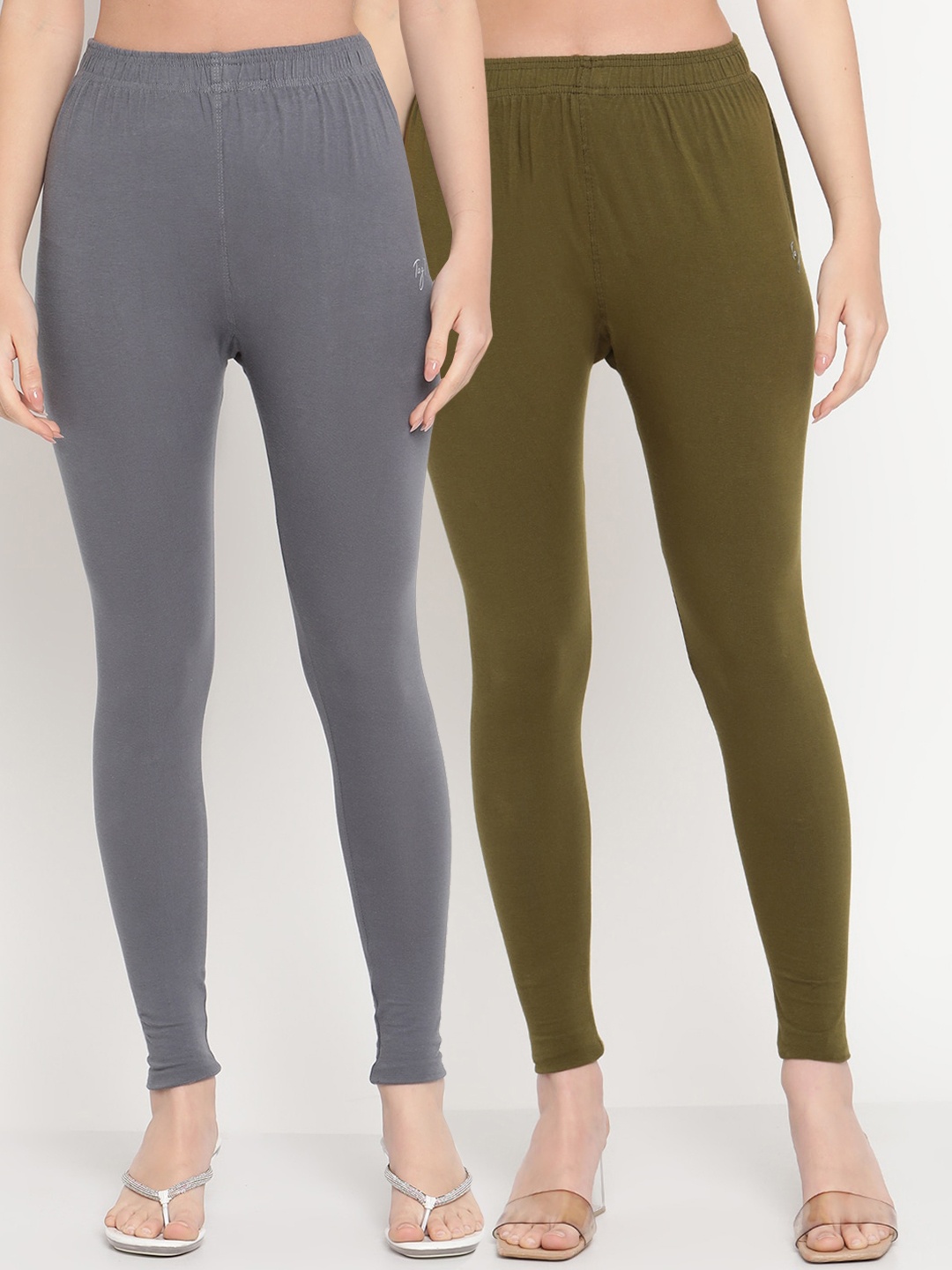 

TAG 7 Pack of 2 Ankle-Length Leggings, Grey