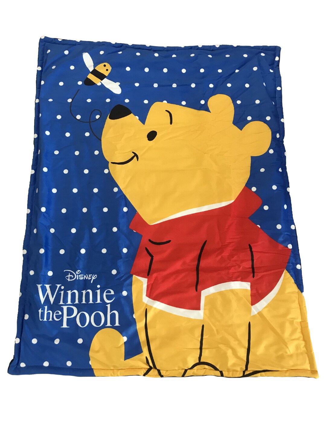 

Disney Kids Blue & Mustard Cartoon Characters AC Room 210 GSM Single Bed Quilt