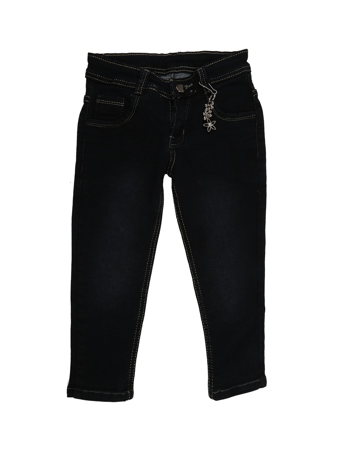 

V-Mart Girls Black Classic Low-Rise Jeans