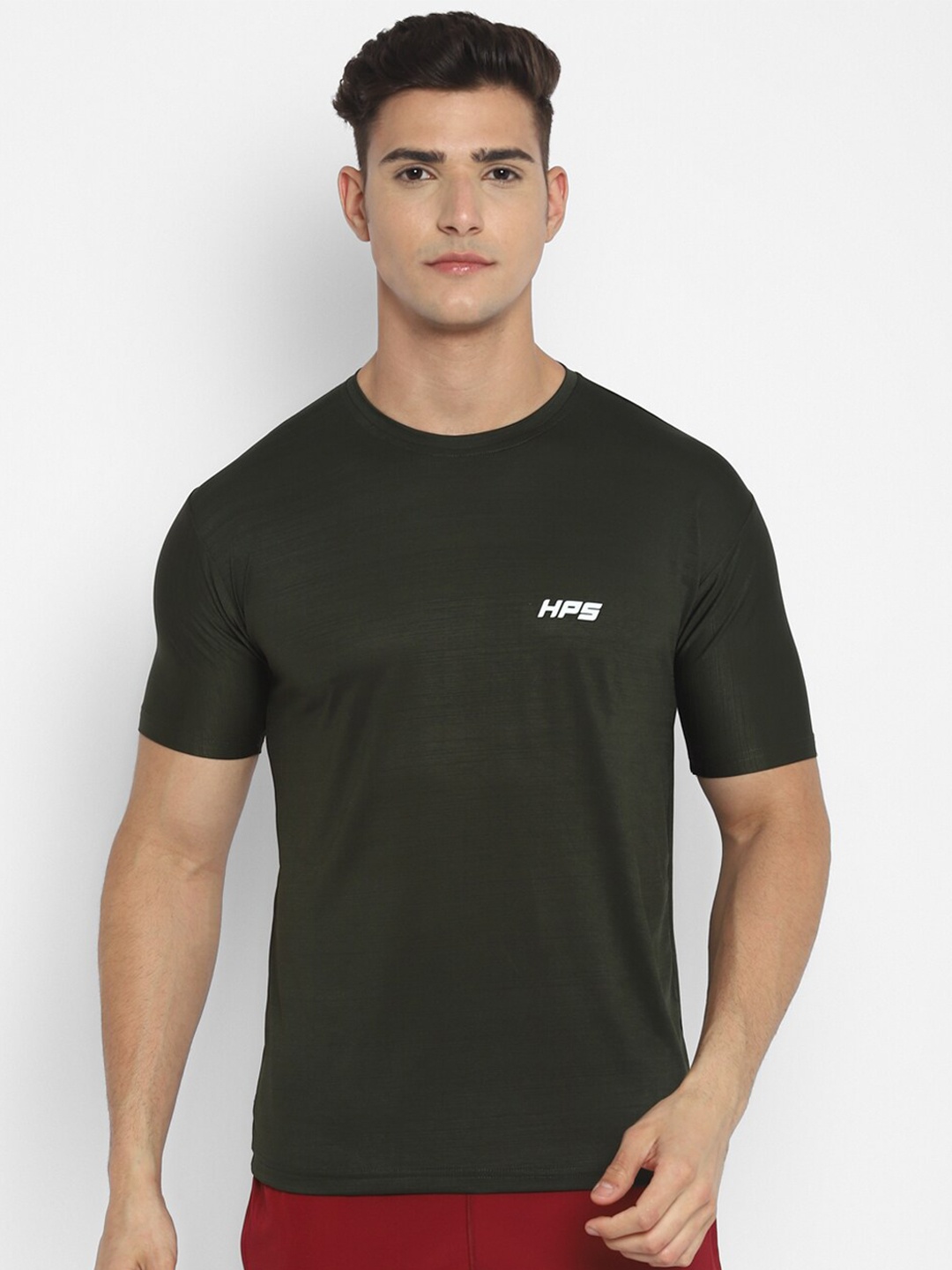 

HPS Sports Men Green Running T-shirt