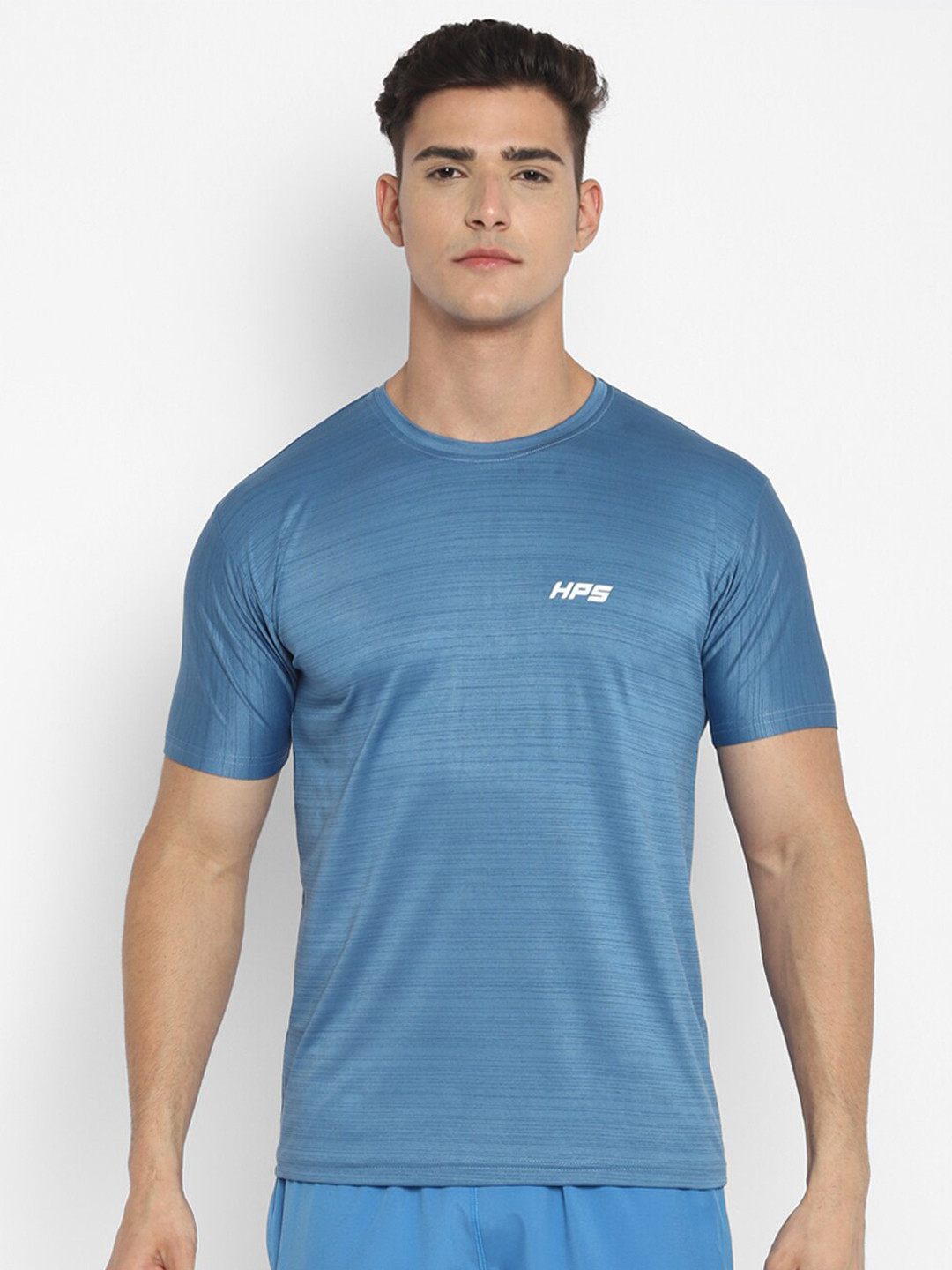 

HPS Sports Men Blue Running T-shirt