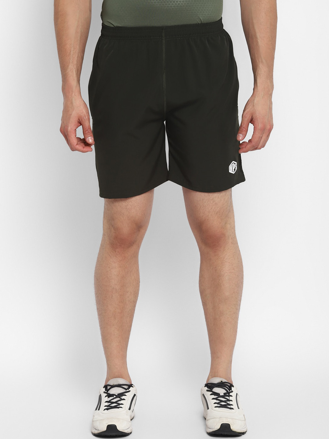 

HPS Sports Men Olive Green Running Sports Shorts