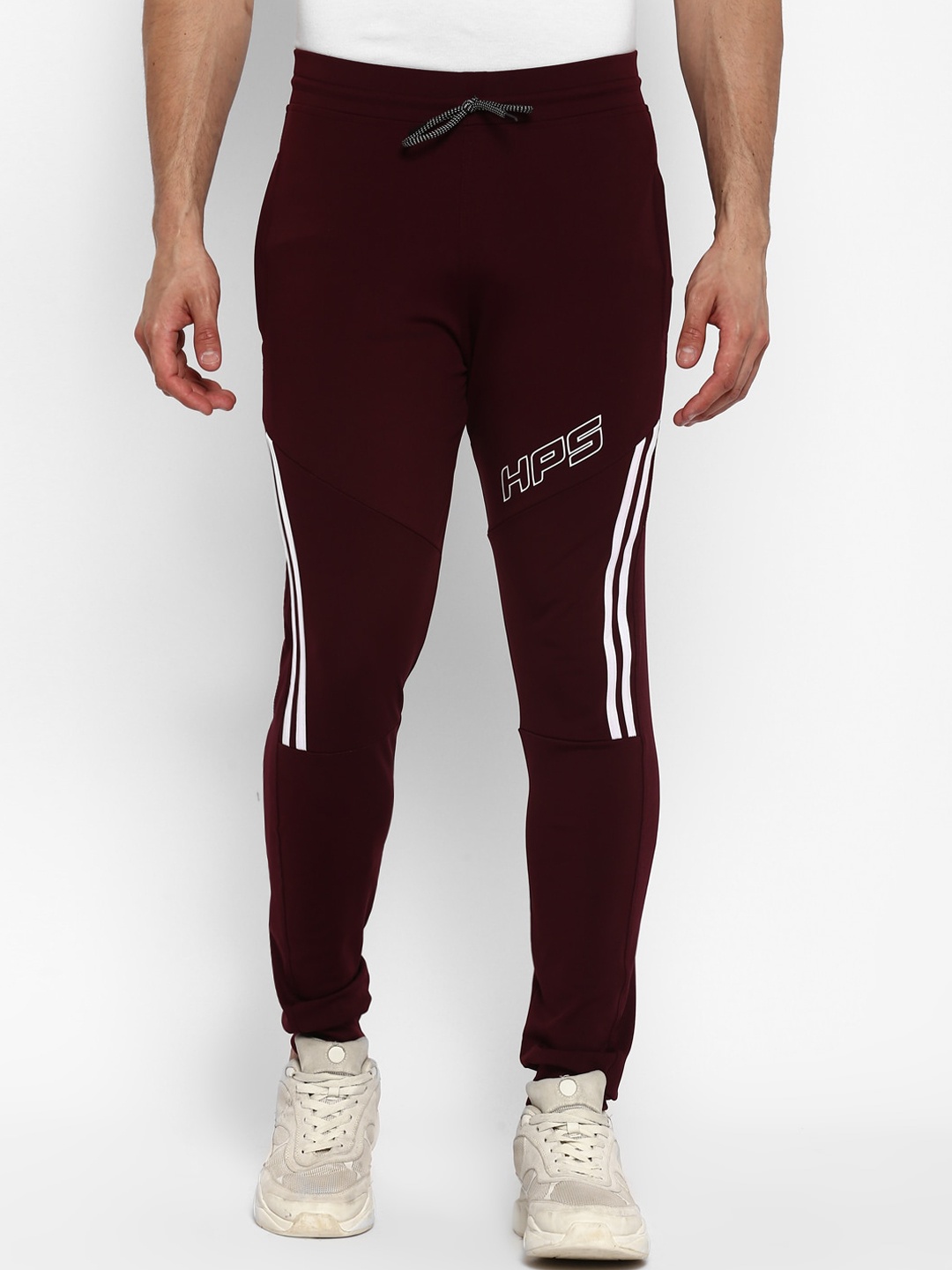 

HPS Sports Men Maroon Solid Slim-Fit Joggers