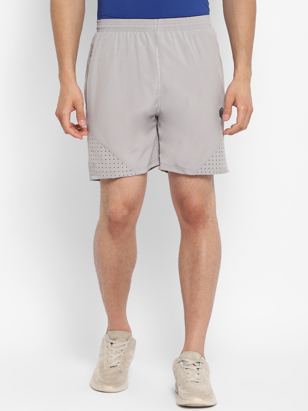 

HPS Sports Men Silver-Toned Running Shorts