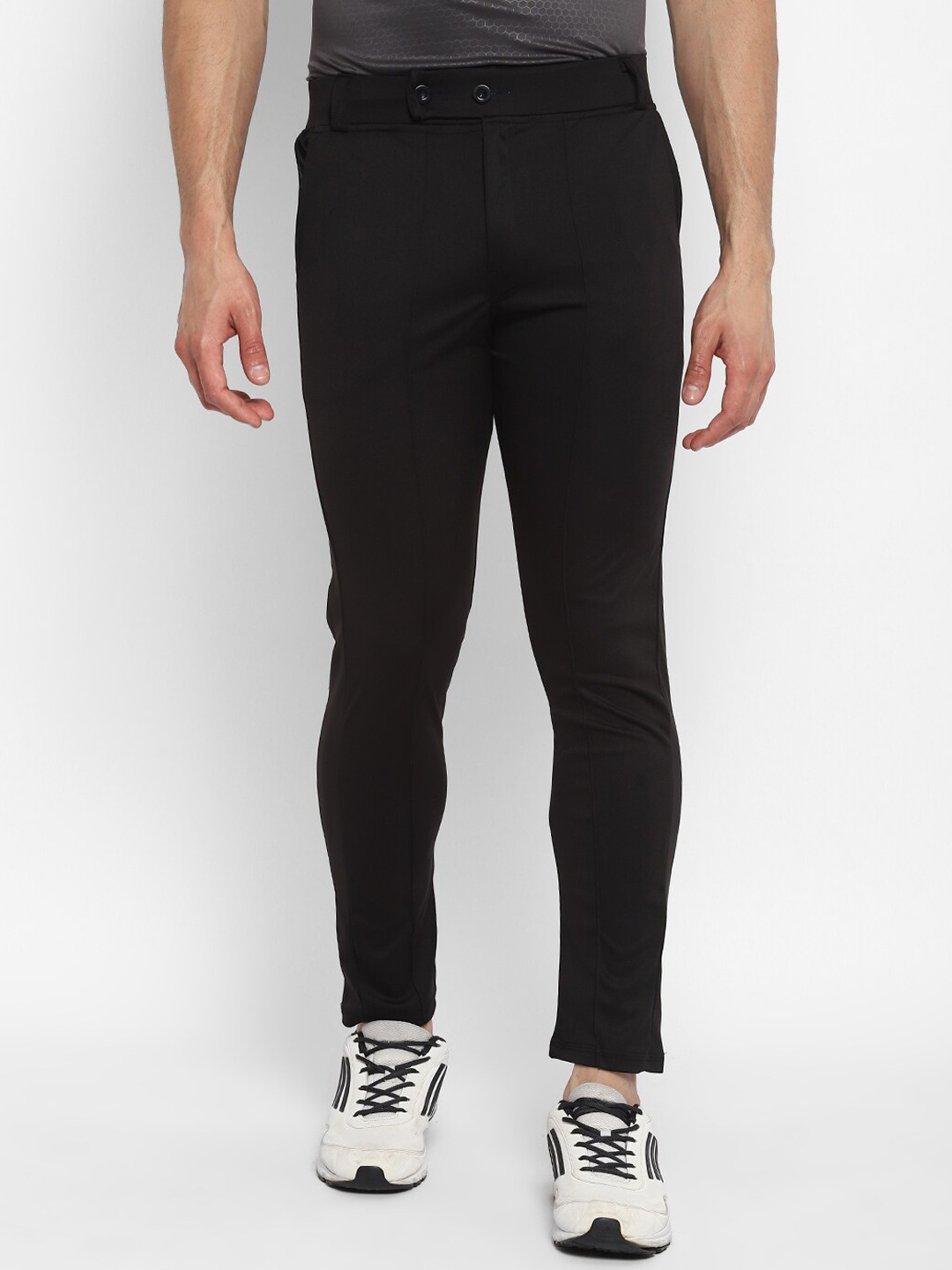 

HPS Sports Men Black Solid Slim-Fit Track Pants