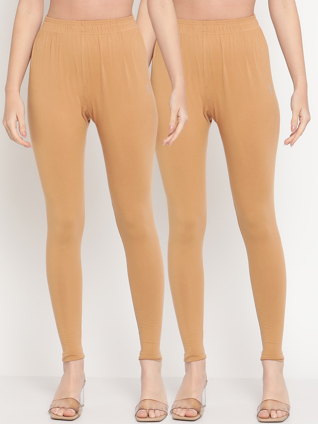 

TAG 7 Pack of 2 Beige Ankle Length Leggings