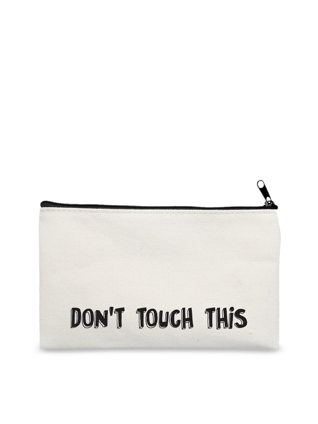 

The Art People Unisex Off White & Black Printed Multi Purpose Canvas Travel Pouch