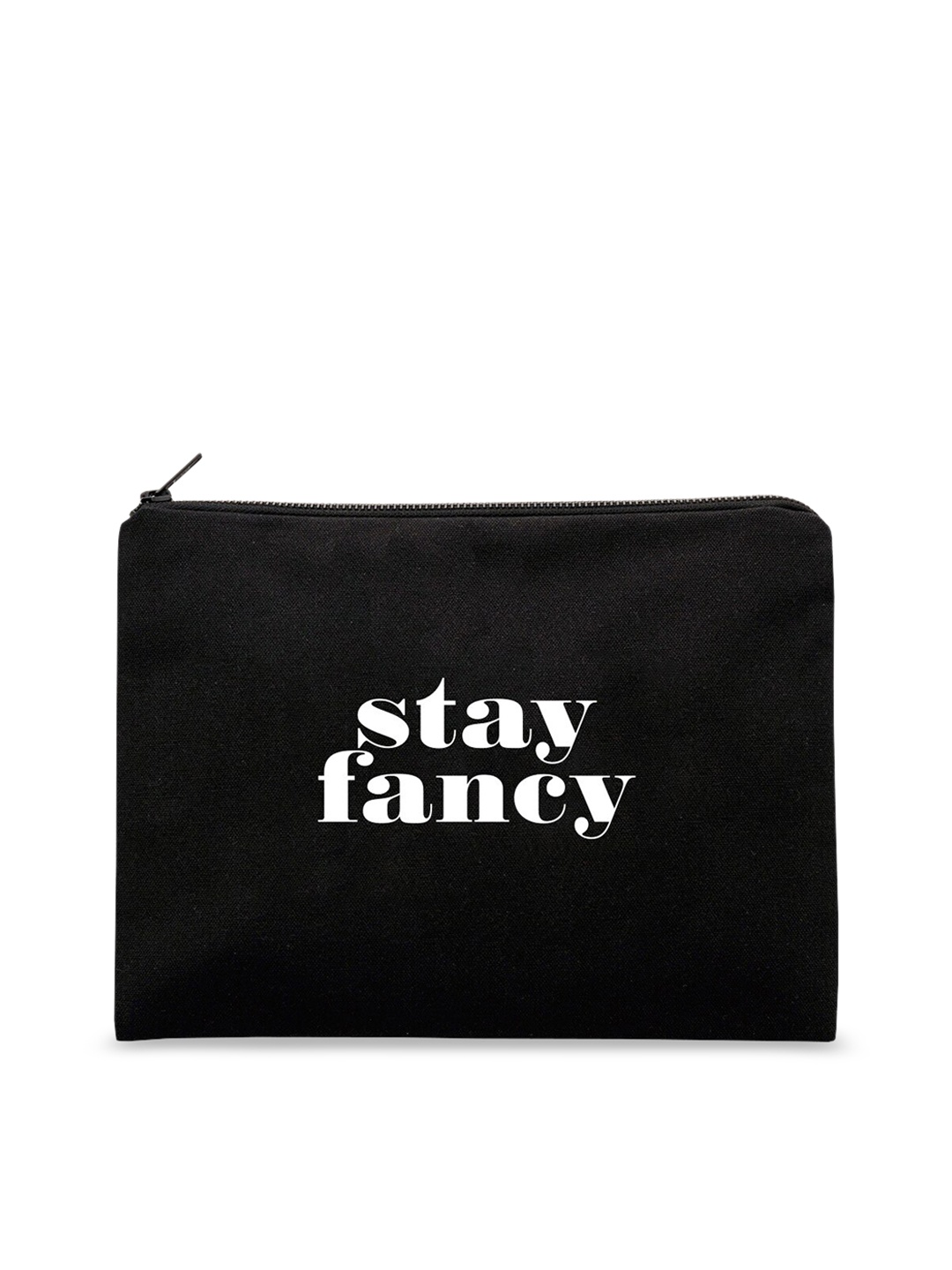 

The Art People Black & White Printed Canvas Travel Pouch