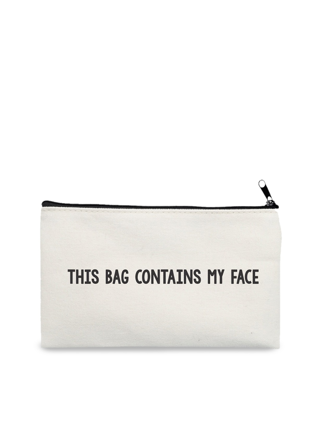 

The Art People Unisex Off-White Printed Canvas Travel Pouch
