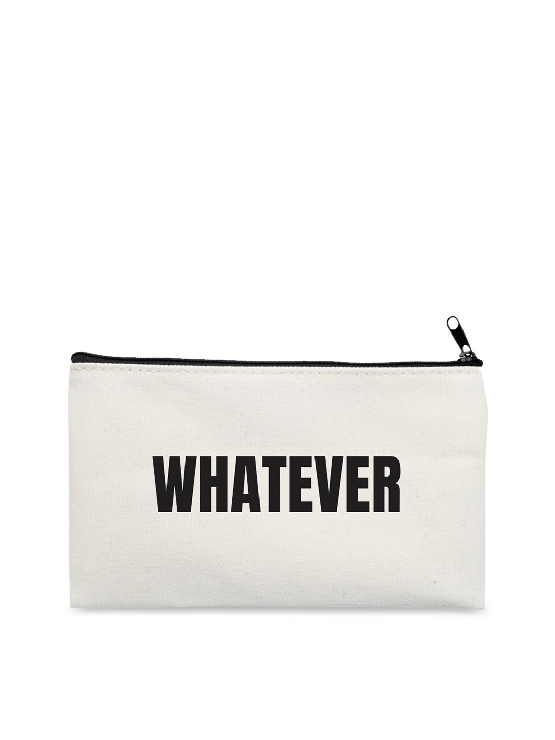 

The Art People Off White & Black Printed Travel Pouch