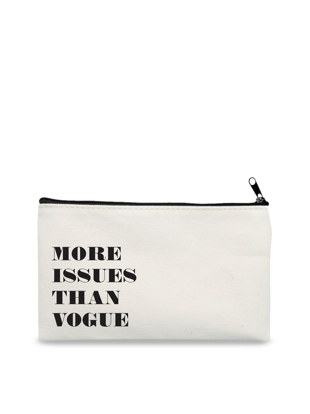 

The Art People Off White Printed Multi Purpose Canvas Pouch