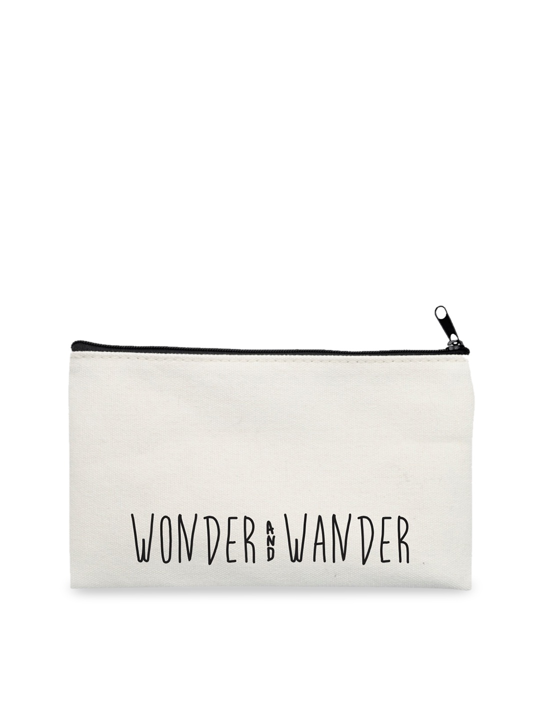 

The Art People Unisex Off White & Black Printed Travel Pouch