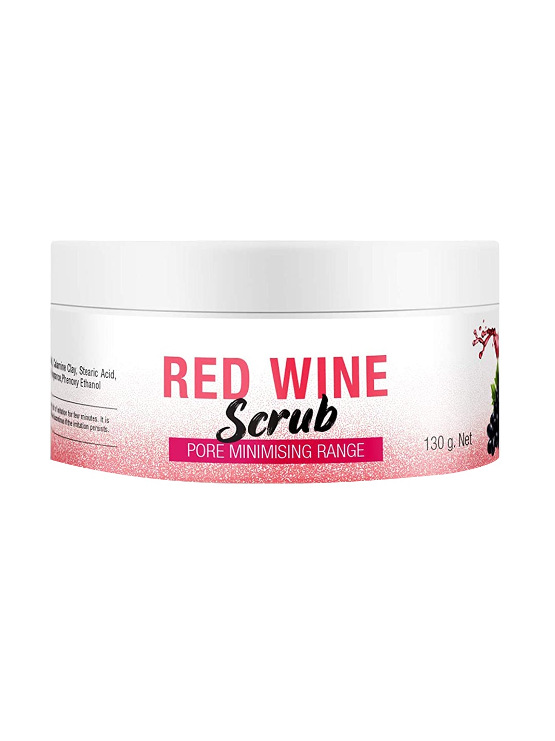 

Home Boutique Red Wine Pore Minimising Face & Neck Scrub for Dull Skin - 130g, White