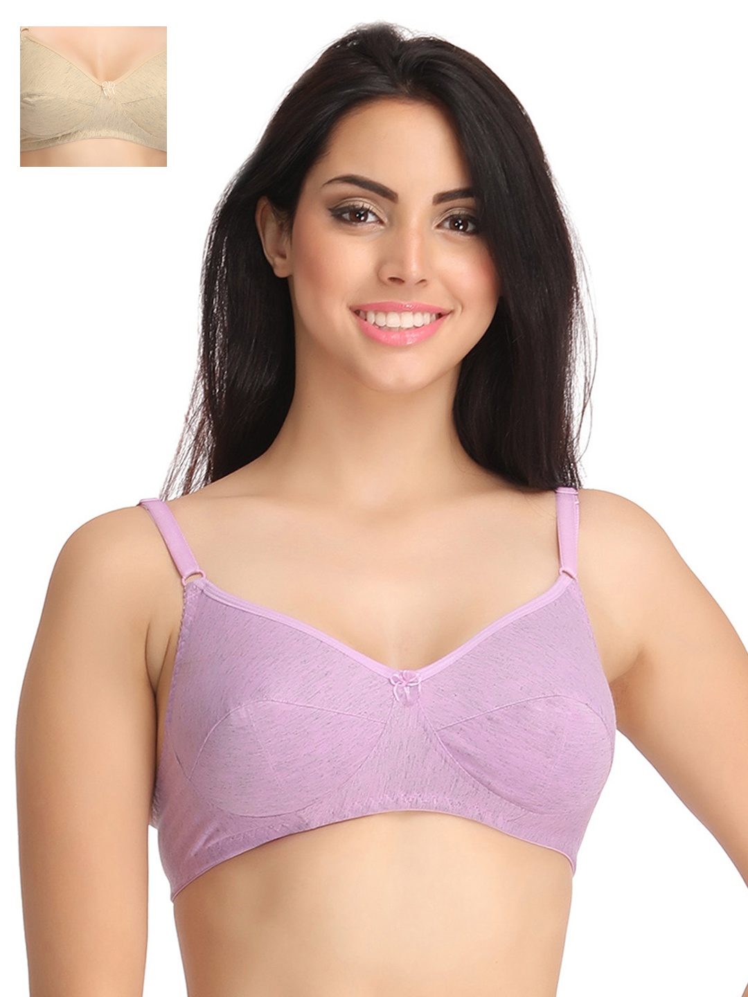 

Clovia Pack Of 2 Bra, Mauve
