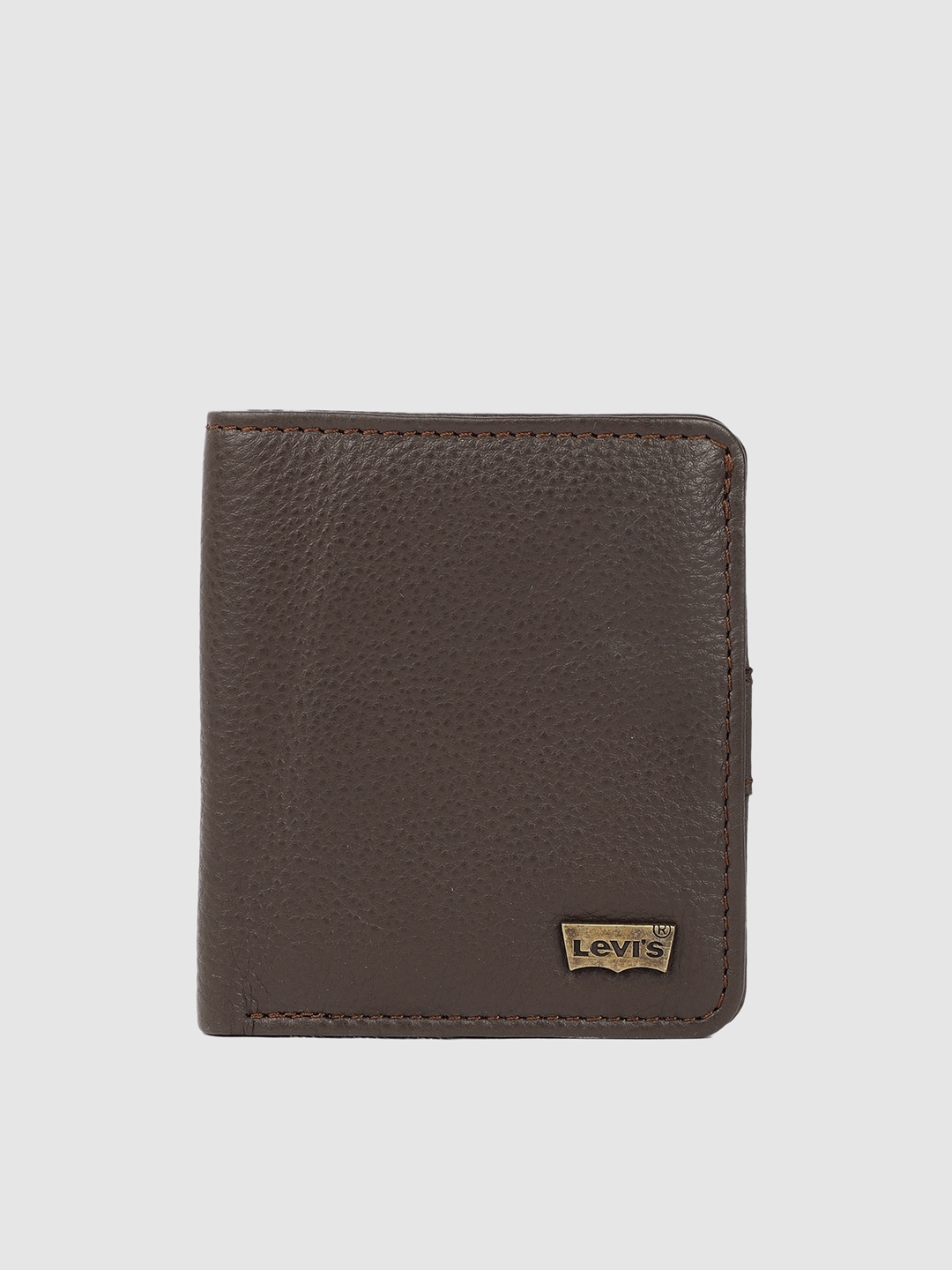 

Levis Men Brown Leather Two Fold Wallet