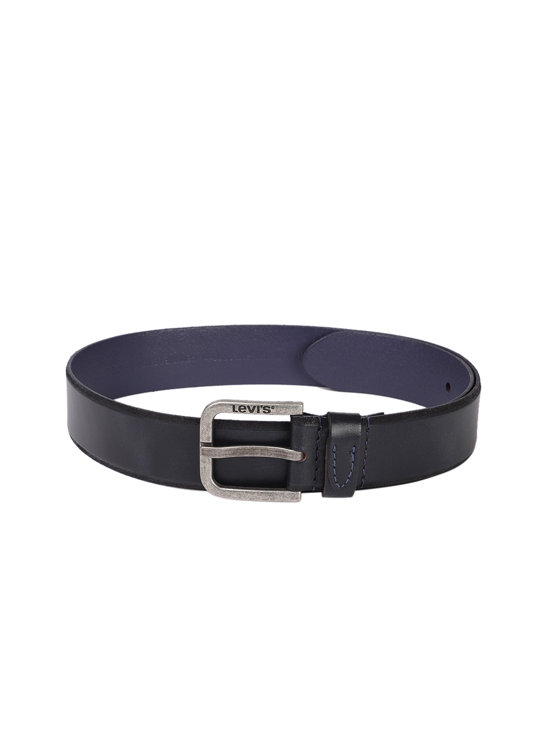 

Levis Men Blue Solid Leather Belt