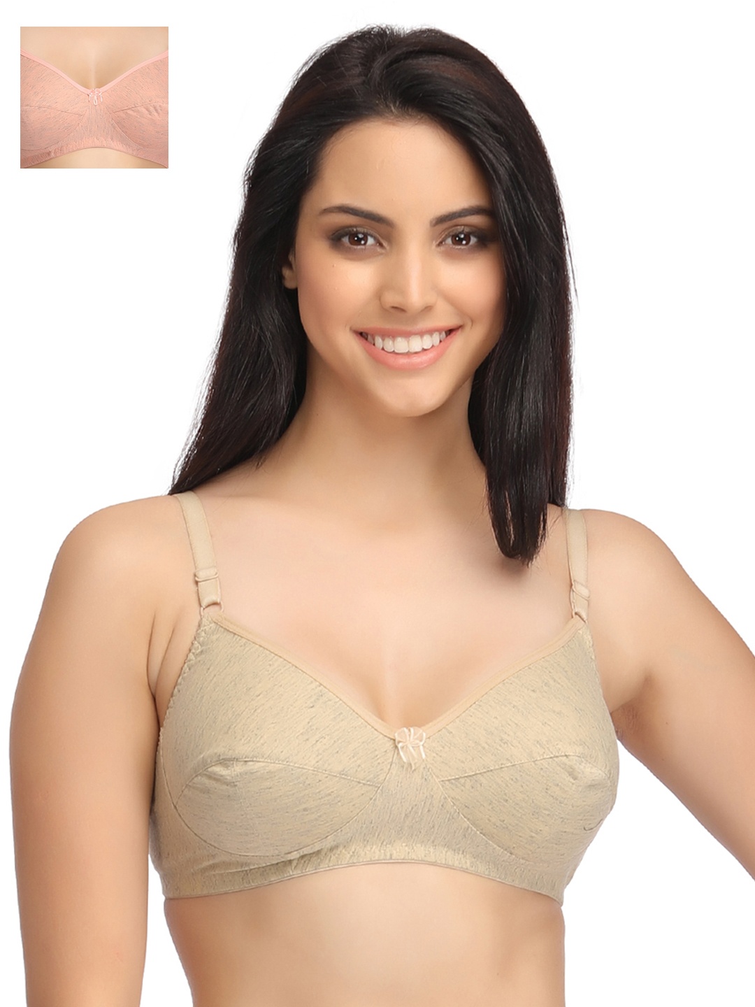 

Clovia Pack Of 2 Bra, Orange