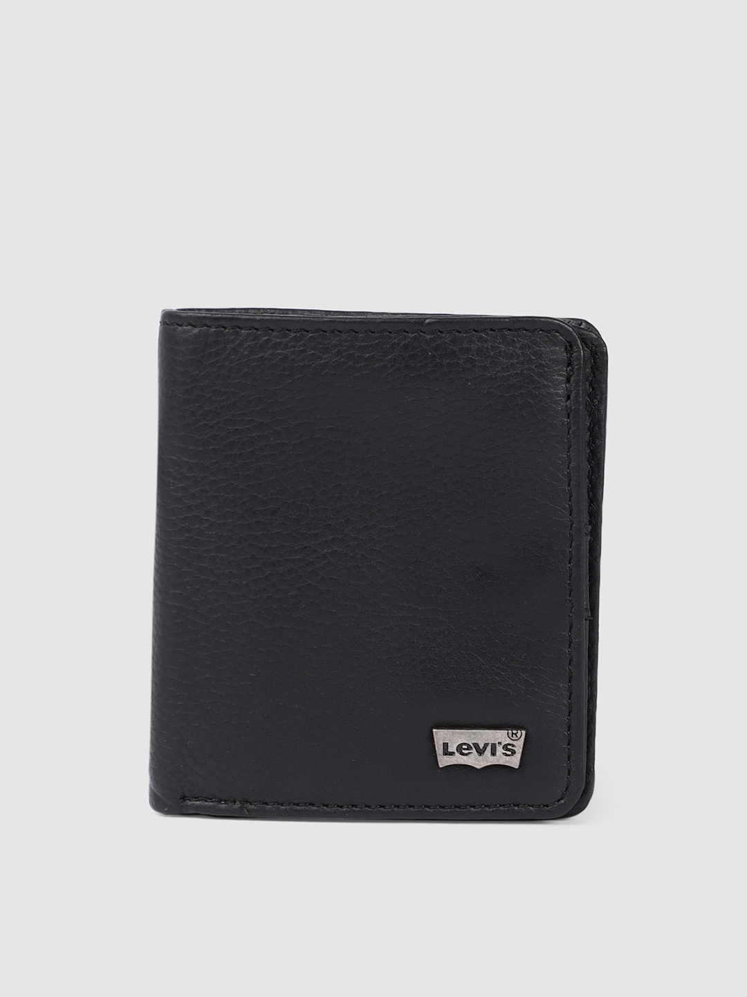 

Levis Men Black Leather Two Fold Wallet