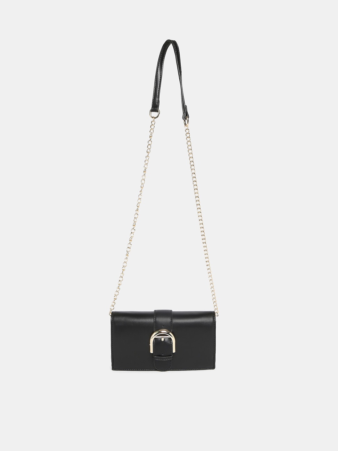 

20Dresses Black Structured Sling Bag