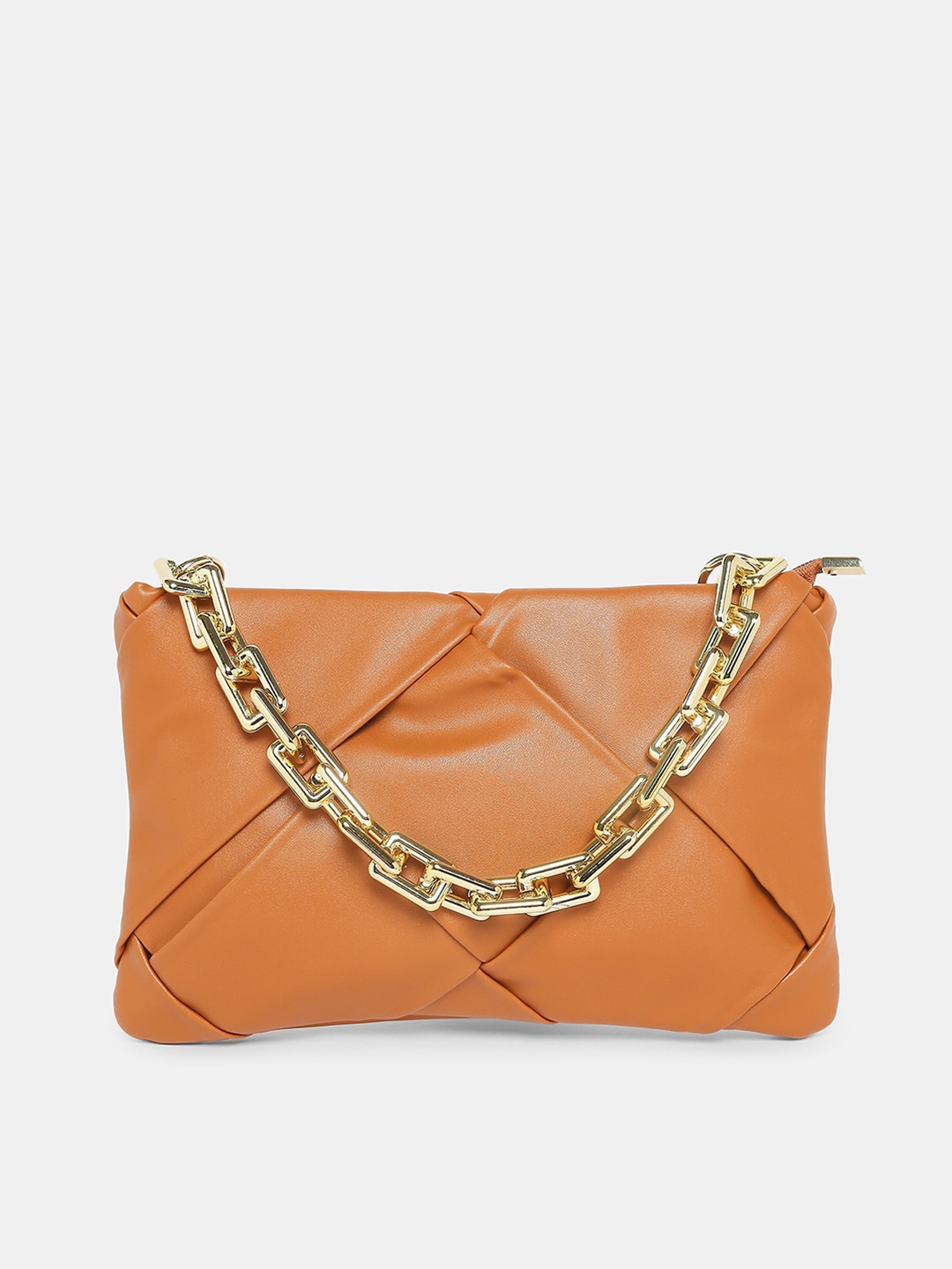 

20Dresses Tan Structured Handheld Bag