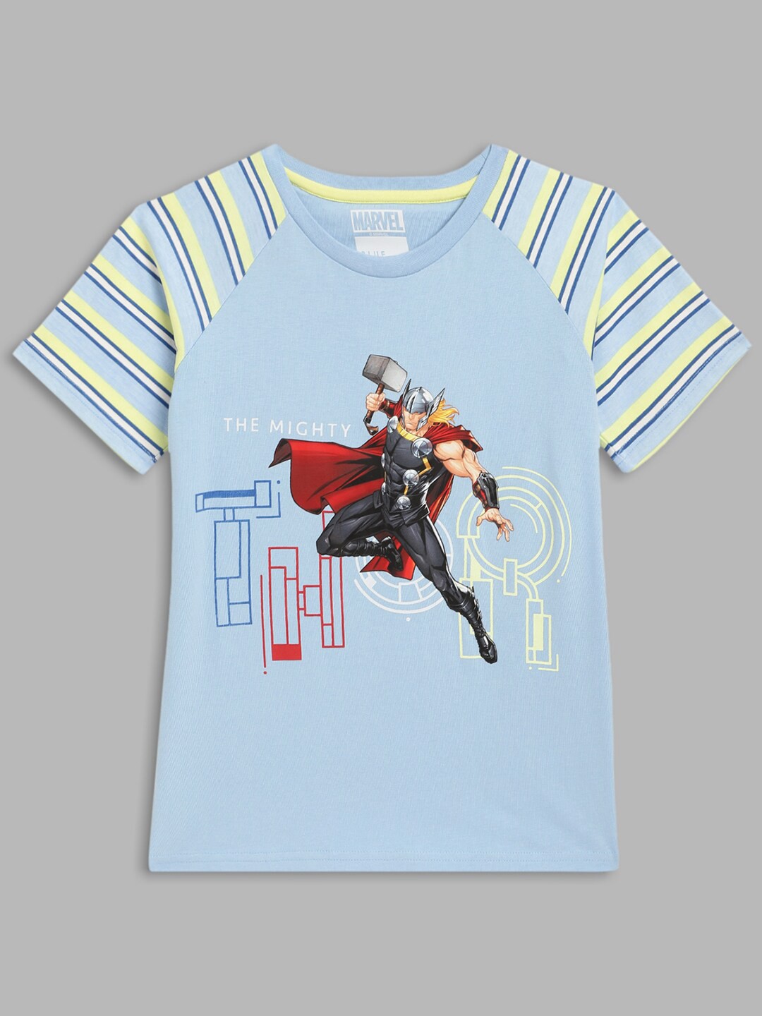 

Blue Giraffe Boys Multicoloured Thor Printed T-shirt, Multi