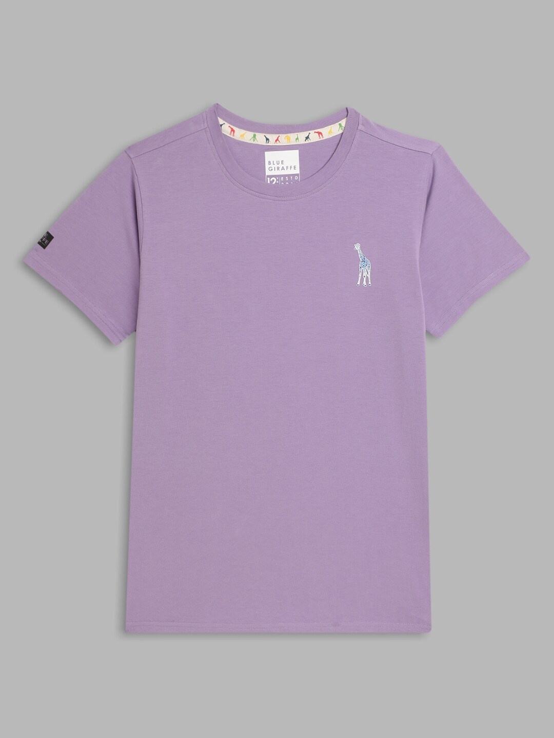 

Blue Giraffe Boys Purple V-Neck T-shirt